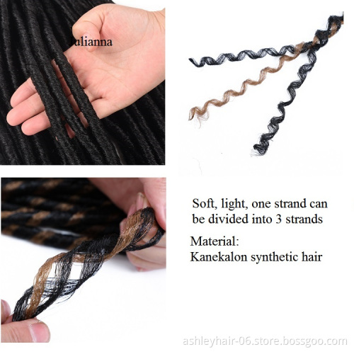 Wholesale Japanese Fiber Soft Dreads Dread Braids Styles Prices Crotchet Braid Synthetic Hair